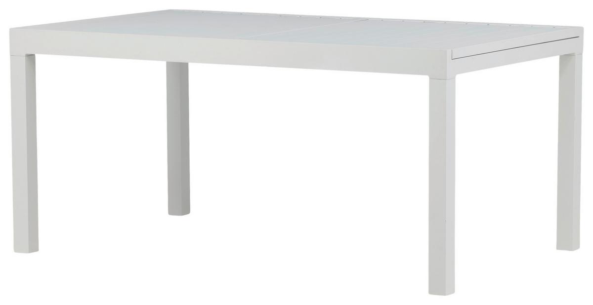 Gartentisch Marbella - Weiß, KONVENTIONELL, Metall (160/100/75cm) - Gardenson