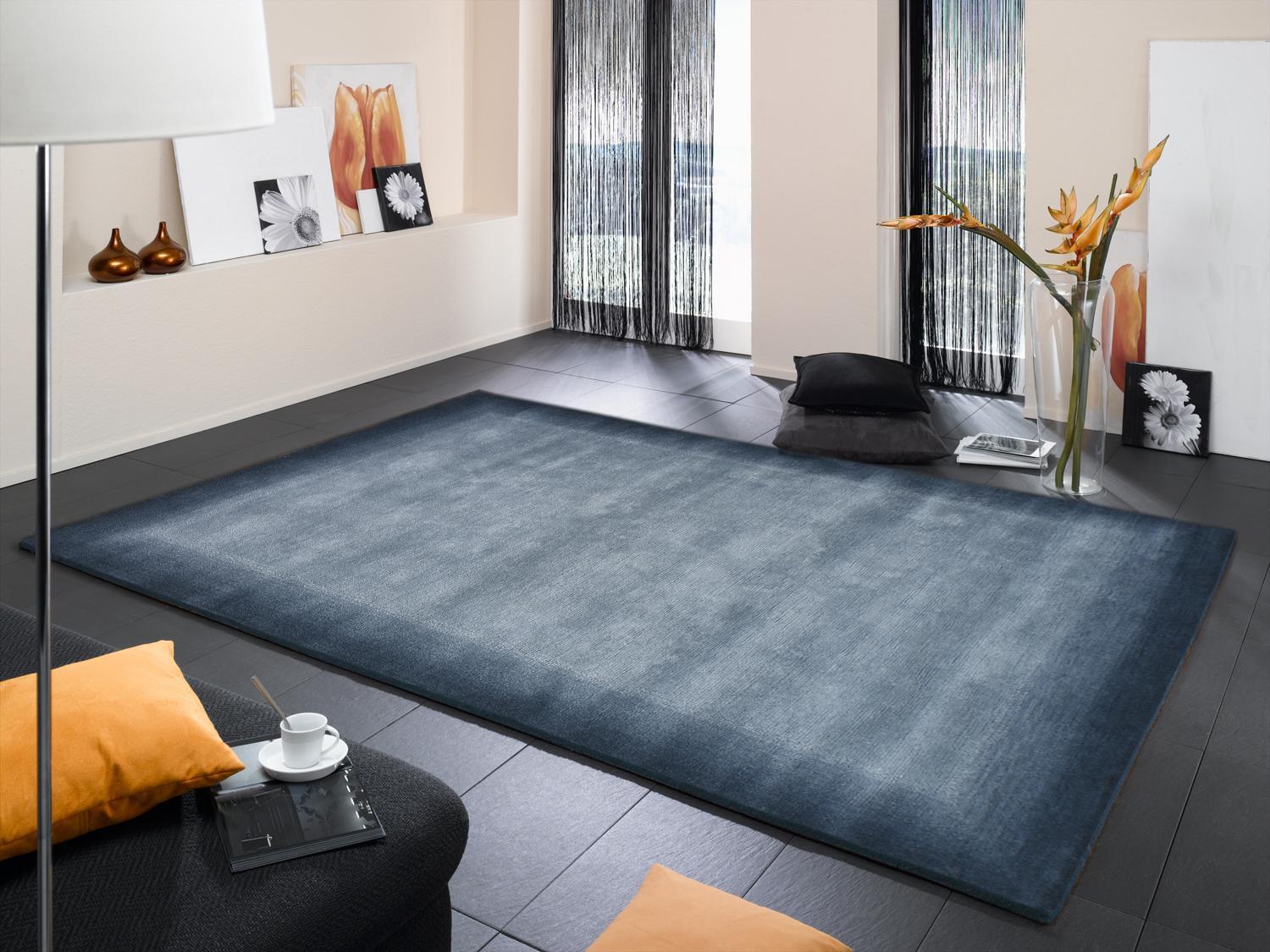 Orientalischer Webteppich Blau 170x240 cm - Blau, Basics, Textil (170/240cm) - Cazaris