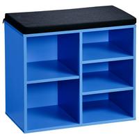 Schuhregal 15960 - Blau/Schwarz, Basics, Holzwerkstoff/Textil (51,5/48/29,5cm) - Kesper