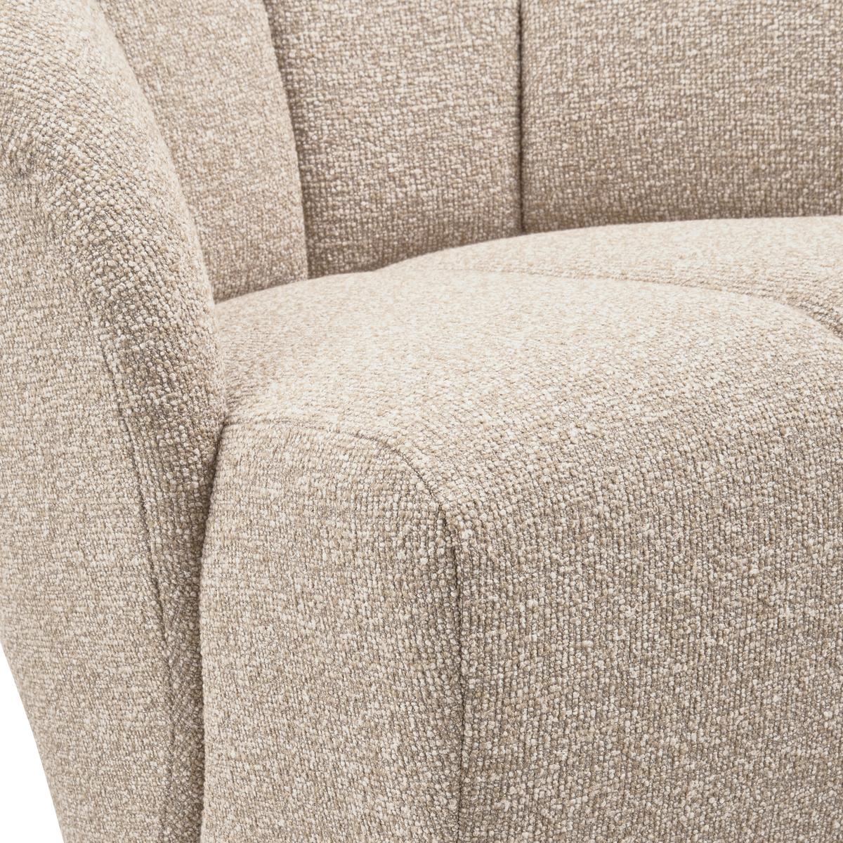 Sessel Mojo Beige B: 68cm - Beige/Schwarz, Design, Textil (68/75/77cm) - Livetastic