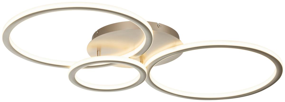 Led-deckenleuchte, 70w Cassian - Champagner, Basics, Kunststoff/Metall (95/50/7,5cm) - Luca Bessoni