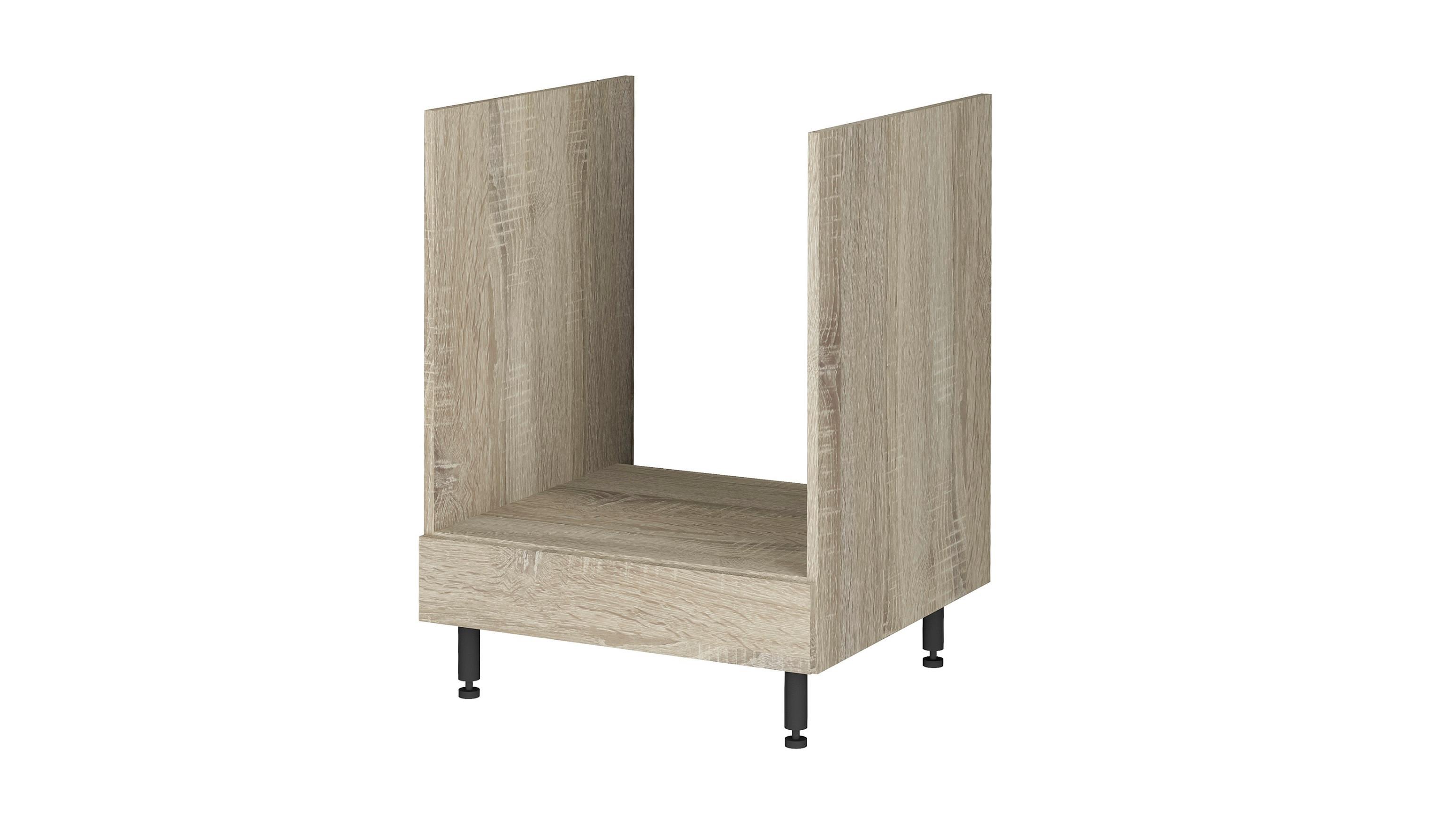 Szekrény Beépíthető Sütőhöz Corina - Sonoma tölgy, Modern, műanyag/faalapú anyag (60/82,4/58cm)