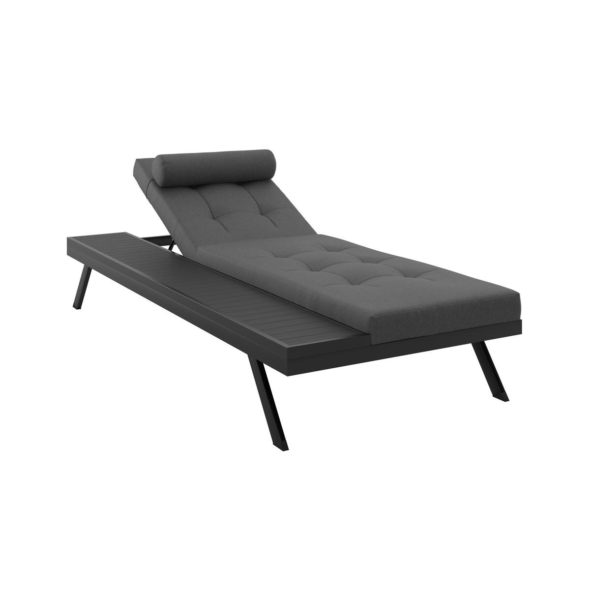 ZAHRADNÍ LEHÁTKO AVOLINA - šedá, Moderní, kov/textil (199/30/86cm) - Bessagi Garden