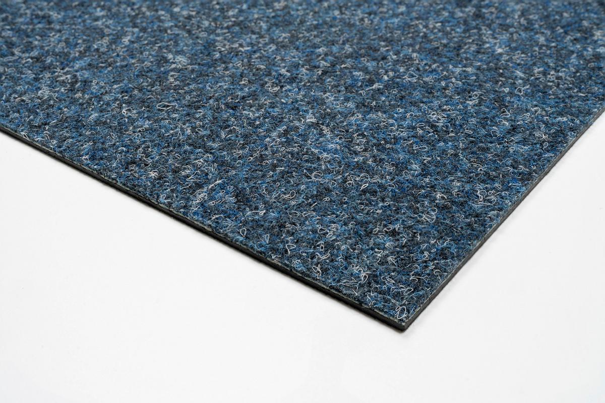 Teppichfliese Dunkelblau Merlin 50x50cm Florhöhe 5,5mm - Dunkelblau, Basics, Textil (50/50cm)