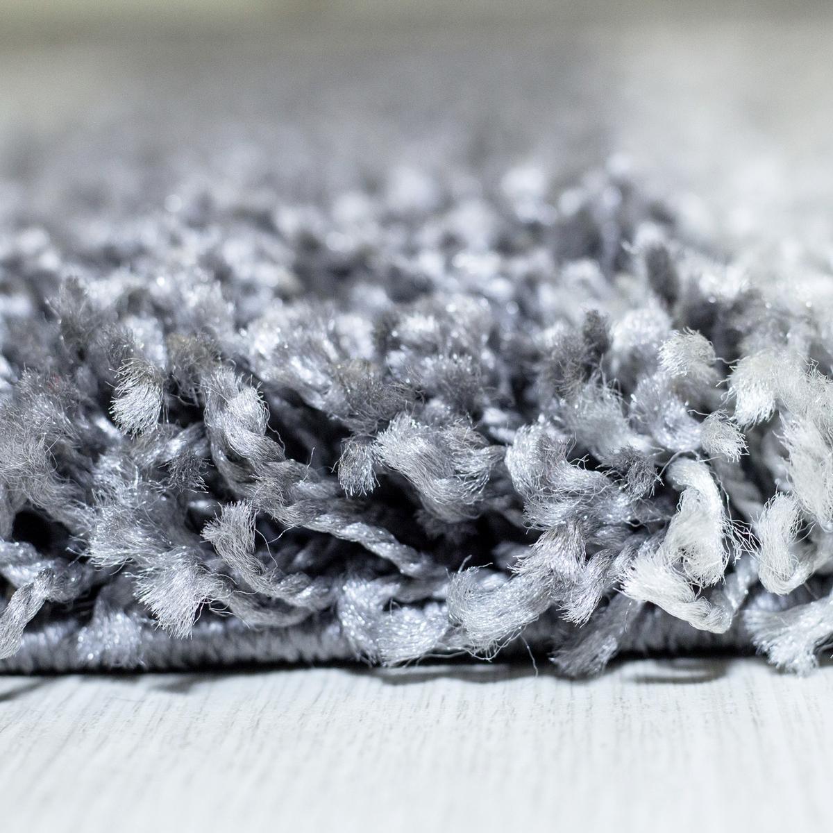 Hochflor Teppich Grau Gala 160x230 cm - Grau, Design, Textil (160/230cm)