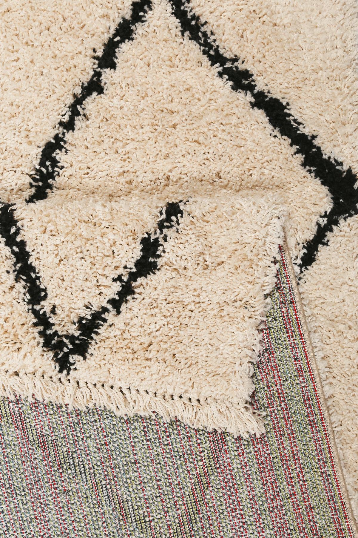 Hochflorteppich Studio Two - Beige, Design, Textil (200/200cm) - WECON HOME