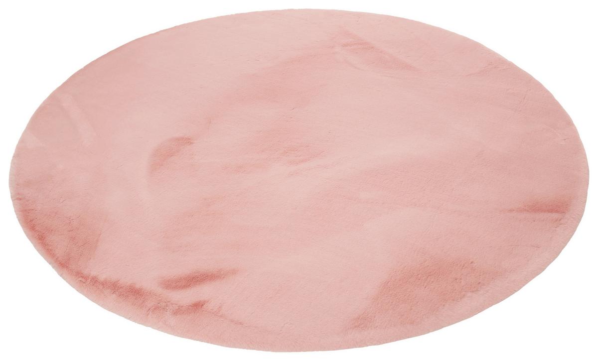 Hochflorteppich Alice Rosa Rund Ø 150 Cm - Rosa, KONVENTIONELL, Textil (150cm) - Esprit