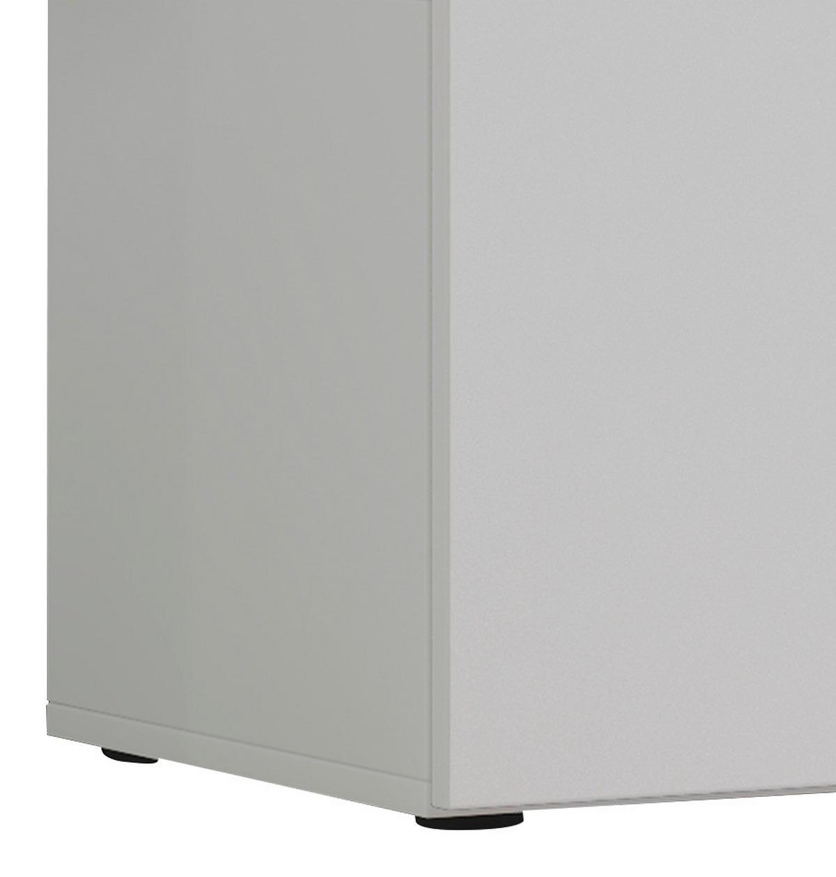 TV - skrinka Lowina š: 115 cm biela - čierna/biela, Konventionell, kompozitné drevo/plast (115/40/36cm) - MID.YOU