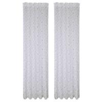 Fertigvorhang Butterfly - Weiß/Grün, ROMANTIK / LANDHAUS, Textil (140/245cm) - James Wood