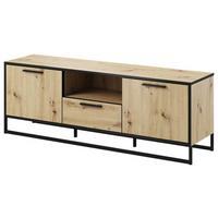 TV-Element Brooklyn 150 cm Eiche Dekor/Anthrazit - Eichefarben/Anthrazit, Basics, Holzwerkstoff (150/53/39cm) - P & B
