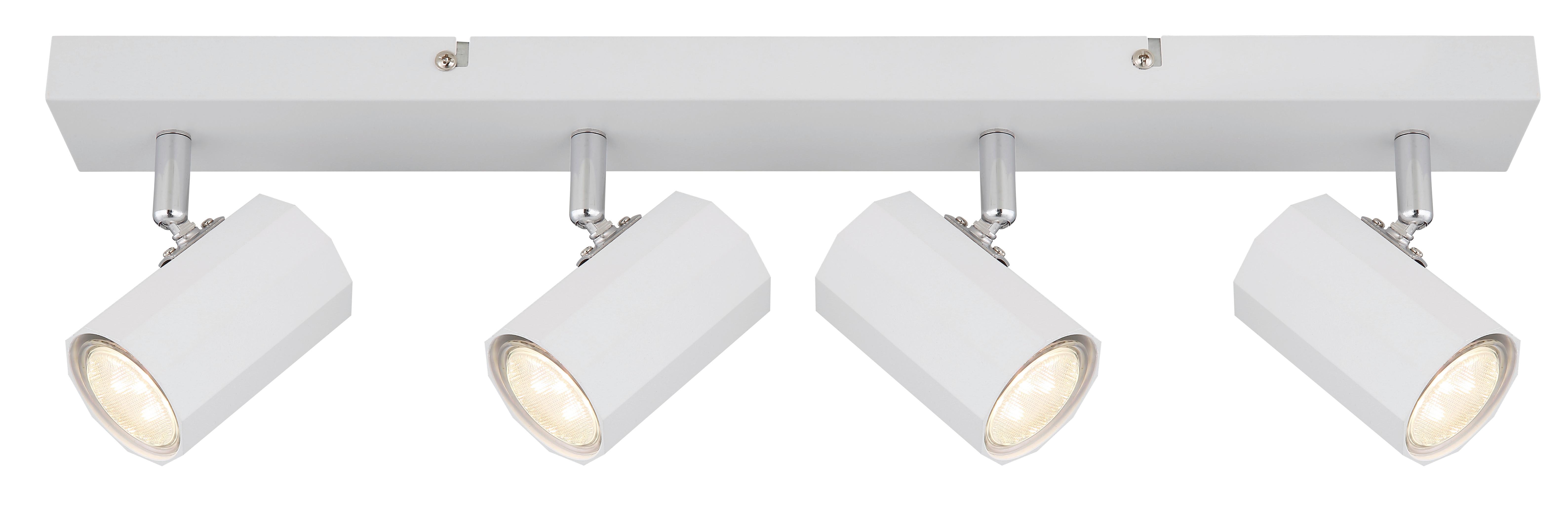 Strahler 57918-4w - Weiß, KONVENTIONELL, Metall (53/6/14,5cm) - Globo