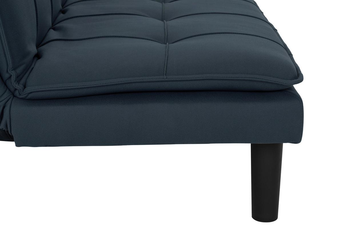 Schlafsofa Oslo - Blau/Schwarz, Basics, Textil (180/79/91cm) - P & B
