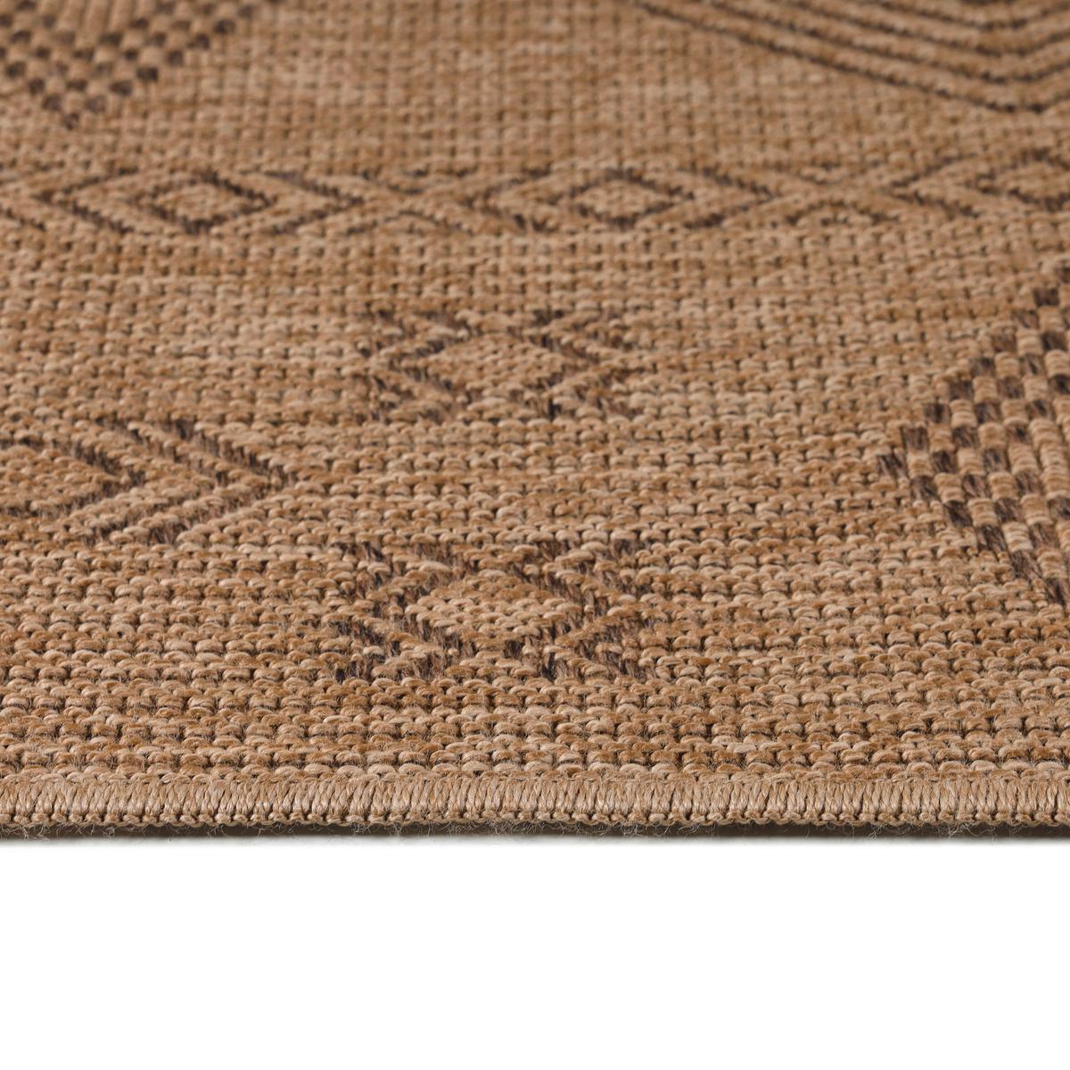 Outdoorteppich Dhaka - Beige, Basics, Textil (140/200cm) - Novel