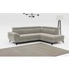 Ecksofa mit Schlaffunktion & Bettkasten Schlammfarben - Schlammfarben/Schwarz, Textil (265/207cm) - MID.YOU