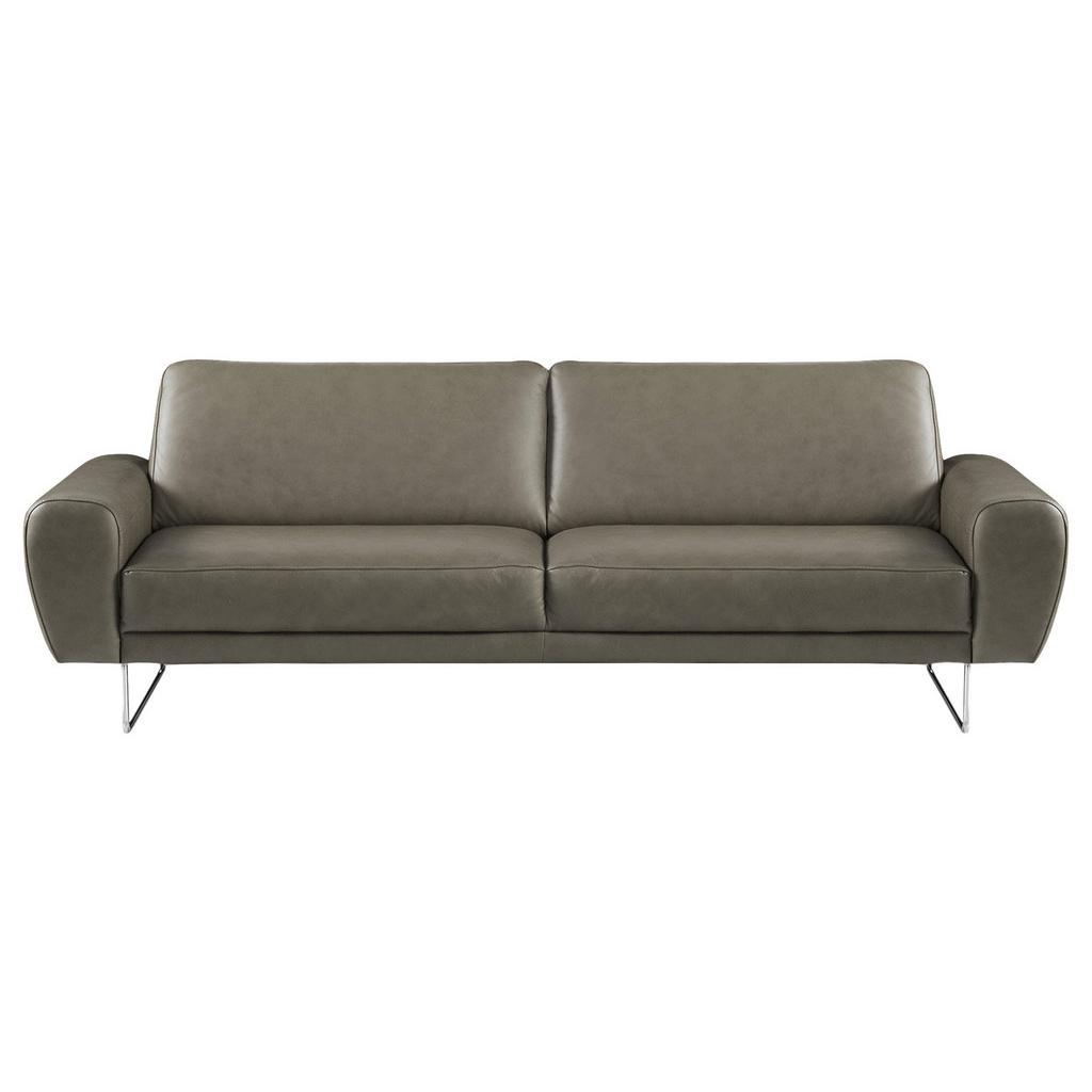 3-Sitzer-Sofa Spring Grau Chrom B: 207 cm