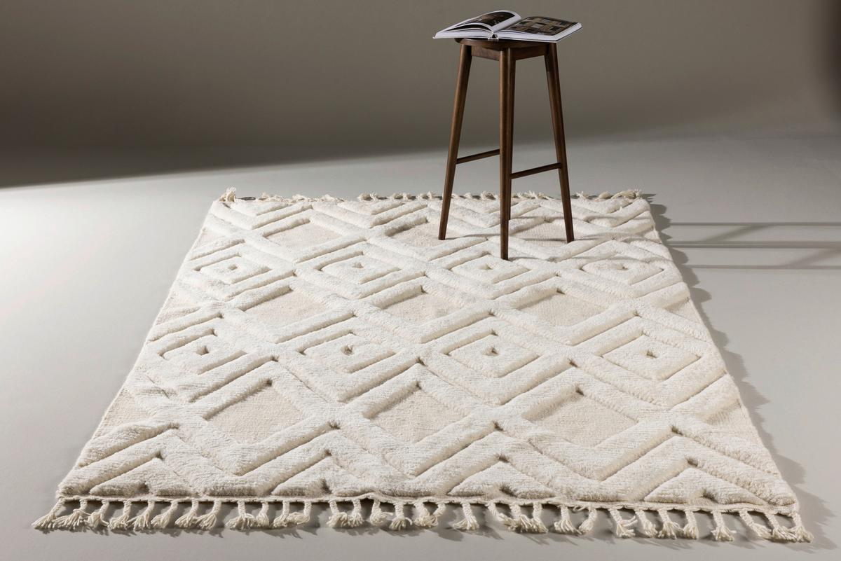 Flachwebteppich Dahlia - Weiß, LIFESTYLE, Textil (300/400cm) - P & B