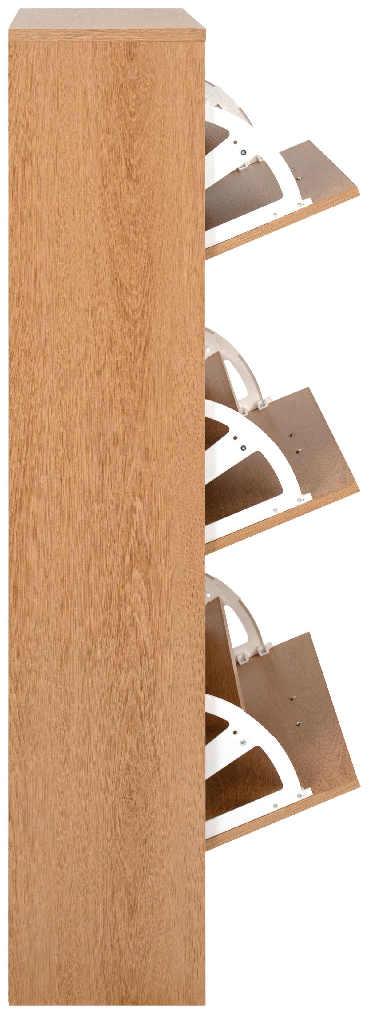 Schuhkipper Zwolle Eiche Dekor B: 60 Cm - Eichefarben, Trend, Holzwerkstoff (60/117/24cm)