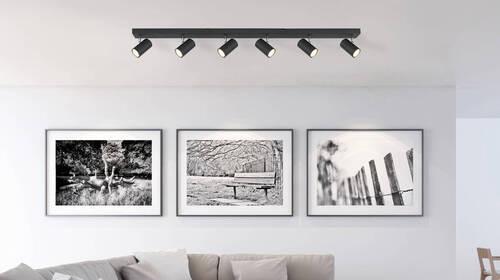 Strahler 57911-6db - Schwarz, Design, Metall (115/6/12cm) - Globo