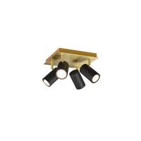 Strahler Marley 4-flammig Verstellbar L: 24 Cm - Goldfarben/Schwarz, Basics, Metall (24/24/15cm) - Trio Leuchten
