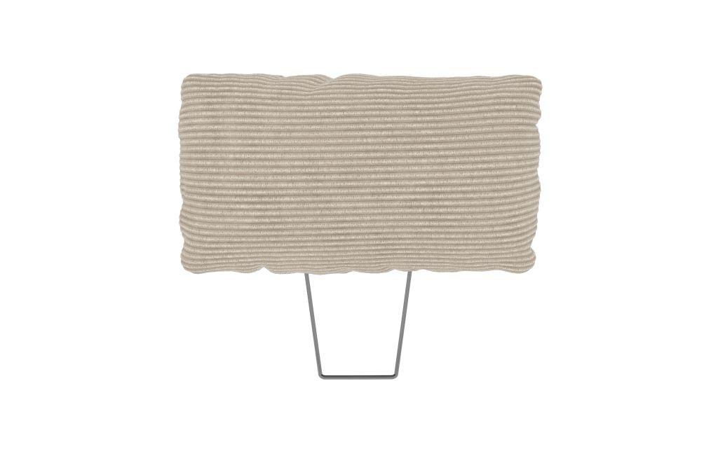 Opěrka hlavy LASSO, béžový manšestr - béžová, Lifestyle, textil (54/60/18cm)