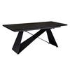 Esstisch Schwarz L: 180 cm - Schwarz, Design, Keramik/Metall (180/95/78cm) - MID.YOU