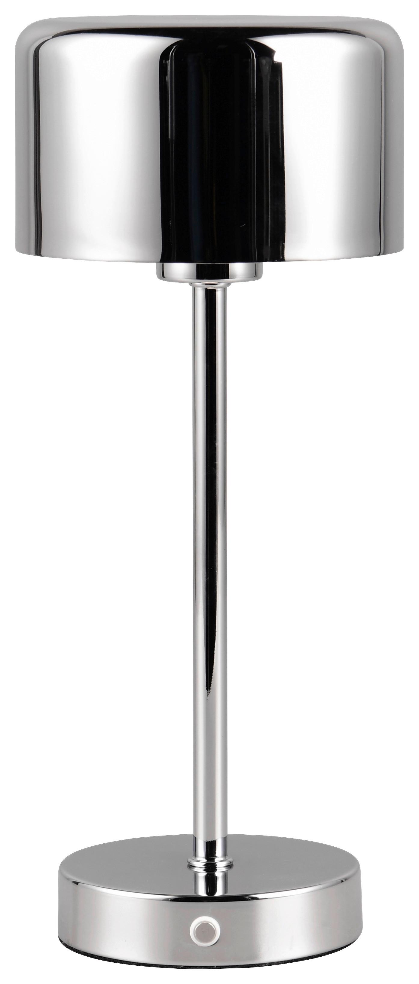 Akku-tischleuchte Tiana - Chromfarben, MODERN, Kunststoff/Metall (12,6/30cm) - Luca Bessoni