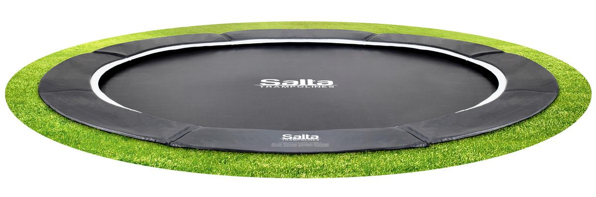 Bodentrampolin Ø 396cm Salta Royal Baseground - Schwarz, Trend, Metall (396cm) - Salta