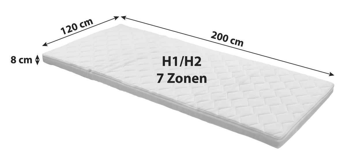 Topper Primatex Sigma 120x200 cm Gelschaumkern - Weiß, Textil (120/200cm) - Primatex