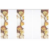 Flächenvorhang Storm 6er Set - Cognac/Goldfarben, Natur, Textil (60/245cm)