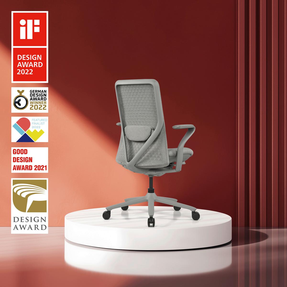 DREHSTUHL Vervio Grau B: 63cm - Grau, MODERN, Kunststoff/Textil (63/111/67cm) - MID.YOU