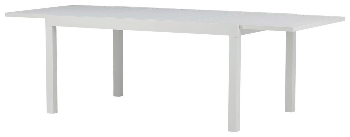 Gartentisch Marbella - Weiß, KONVENTIONELL, Metall (160/100/75cm) - Gardenson