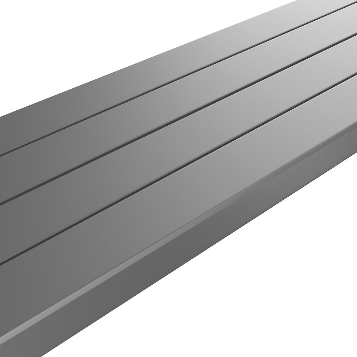 Gartenbank Bogota - Dunkelgrau, Trend, Metall (200/44/39.5cm) - Beldano