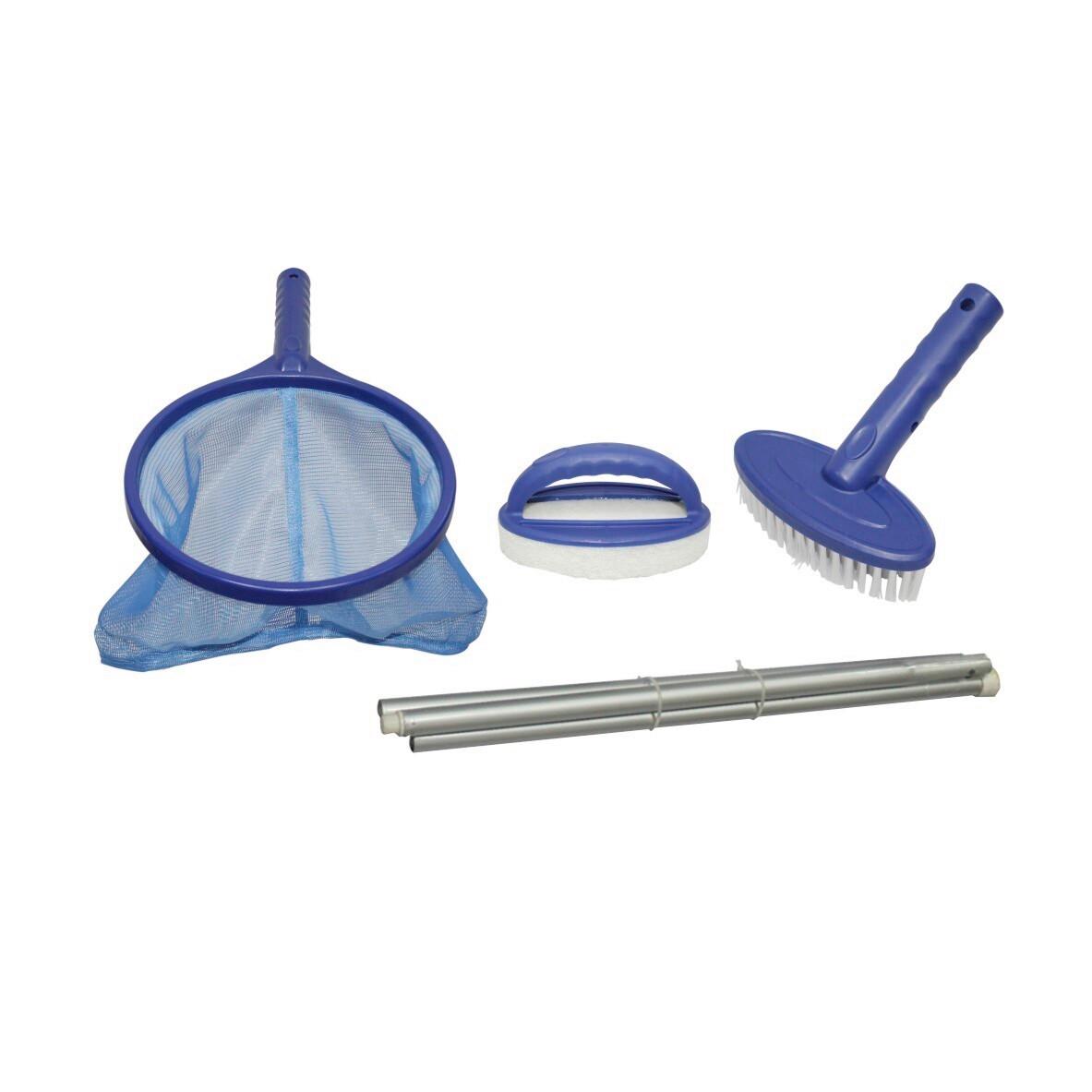 Medencetisztító Szett Pooltrend - sárga/fekete, Basics, műanyag