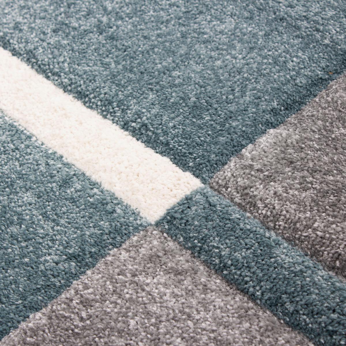 Webteppich Blau Naturfaser Hawaii 200x290 cm - Blau, KONVENTIONELL, Textil (200/290cm)