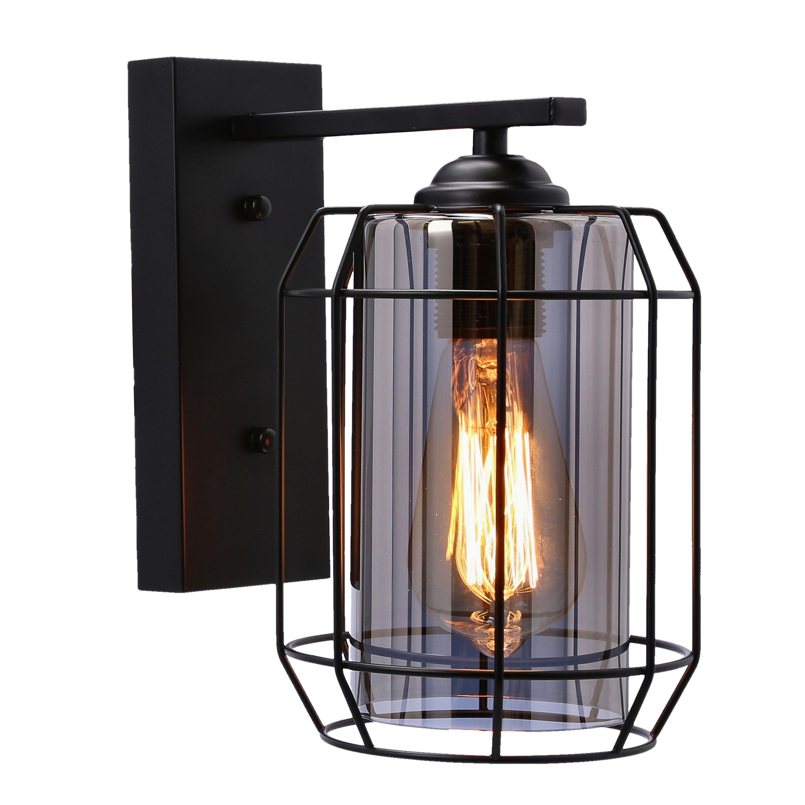 Wandleuchte 21-10186 Jonera - Schwarz, KONVENTIONELL, Metall (23/15/24cm)