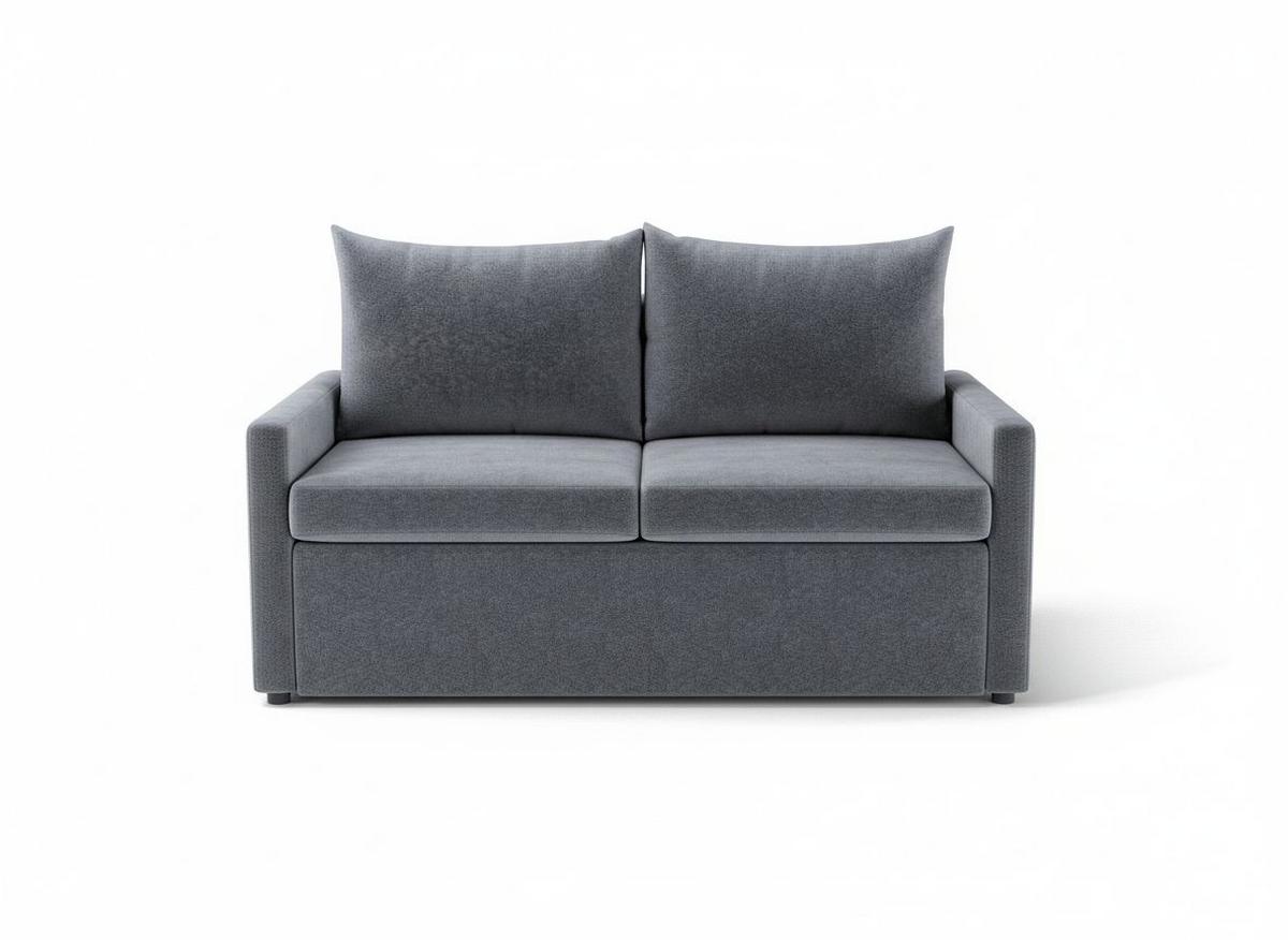 Schlafsofa Cologne Dunkelgrau B: 152cm - Dunkelgrau/Schwarz, Design, Textil (152/89/92cm) - MID.YOU