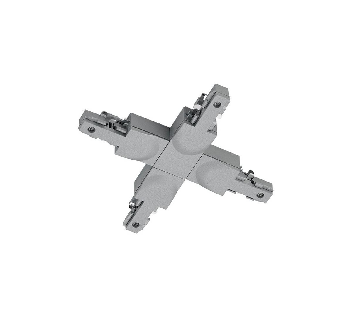 Schienensystem Duoline X-Verbinder 702487 Titanfarben - Titanfarben, Basics, Kunststoff (16/2/17cm) - Trio Leuchten