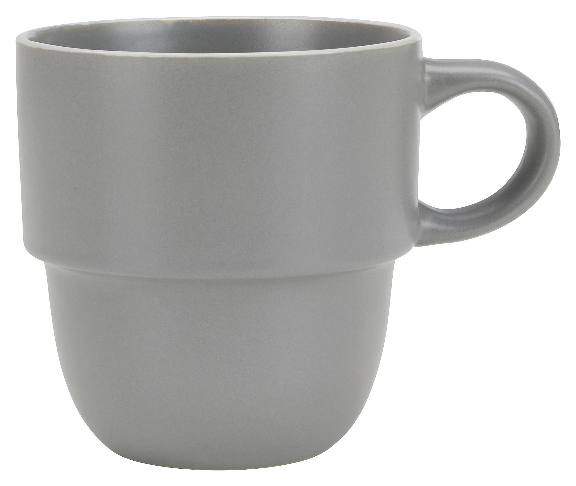 Hrnček Na Kávu Ragnar - sivá, Moderný, keramika (0,36l) - Modern Living