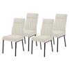 Stuhl-set Catania I S 4er-Set - Beige/Schwarz, MODERN, Textil/Metall (44/95/63,5cm) - MID.YOU