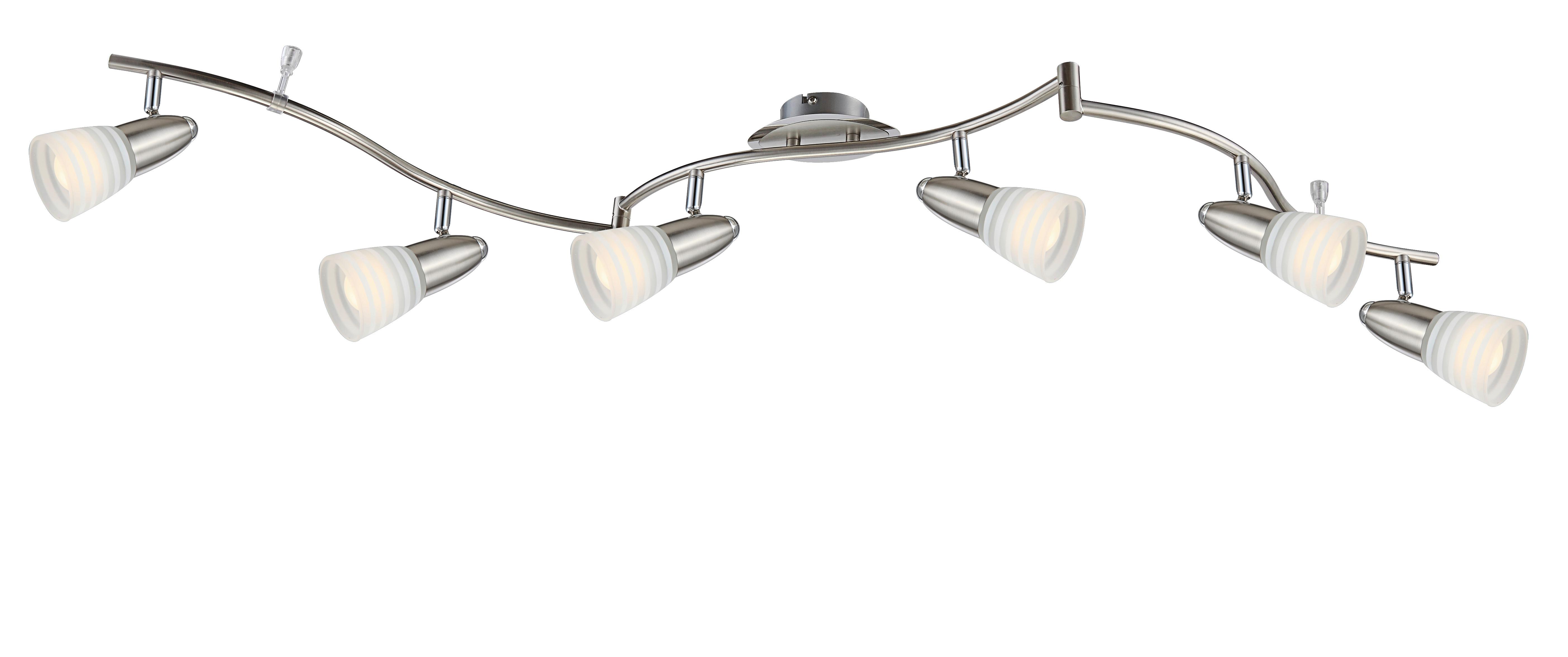 Led-strahler 54536-6 - Basics, Glas/Metall (145/27,5/18,5cm) - Globo