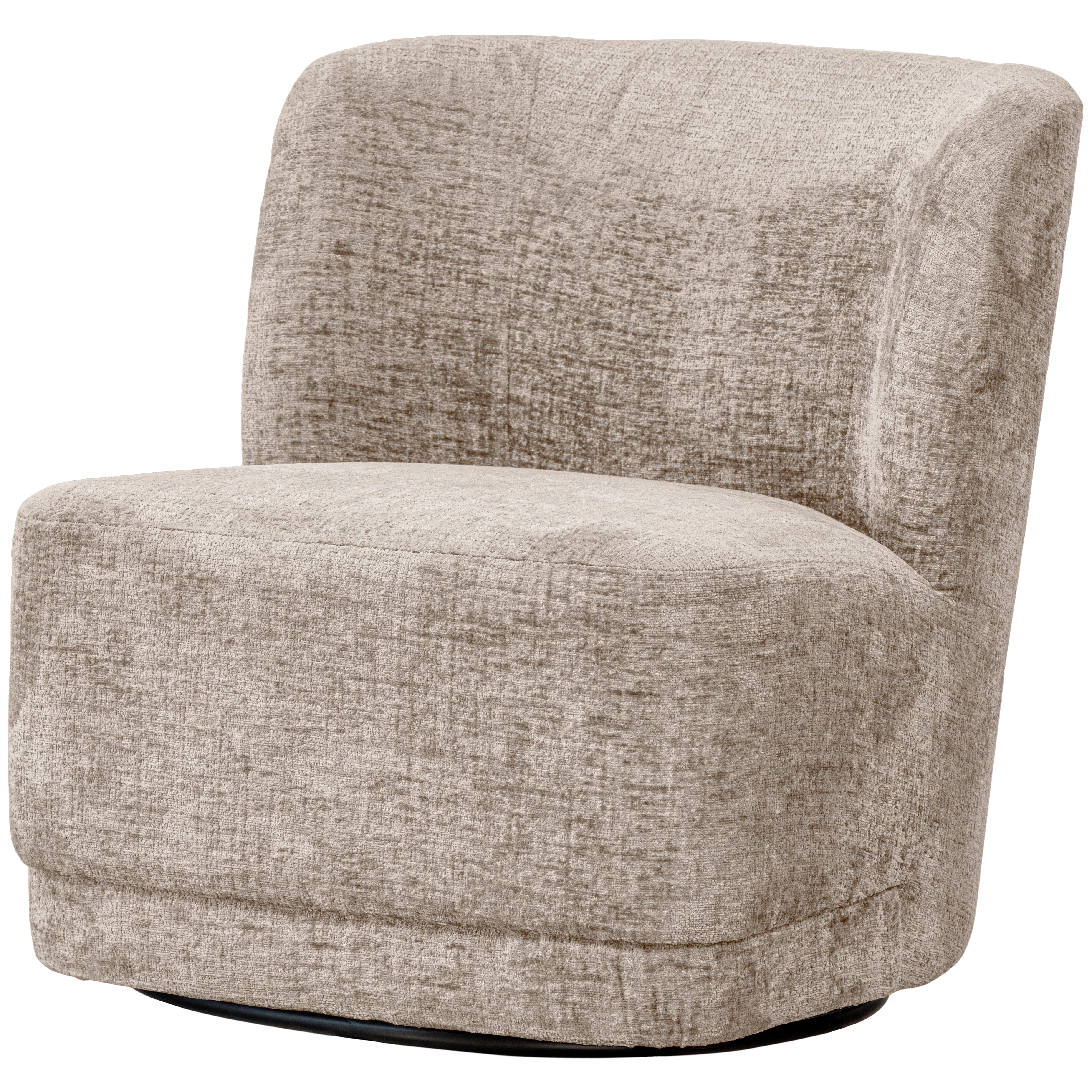 Sessel Atty Sandfarben B: 74 cm - Sandfarben/Schwarz, Design, Textil (74/75/65cm) - Livetastic