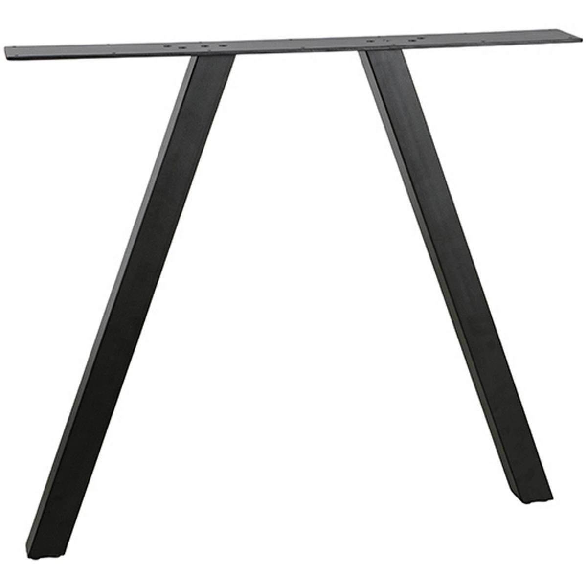TISCHGESTELL Tablo Schwarz B: 79cm - Schwarz, MODERN, Metall (79/72/10cm) - Livetastic