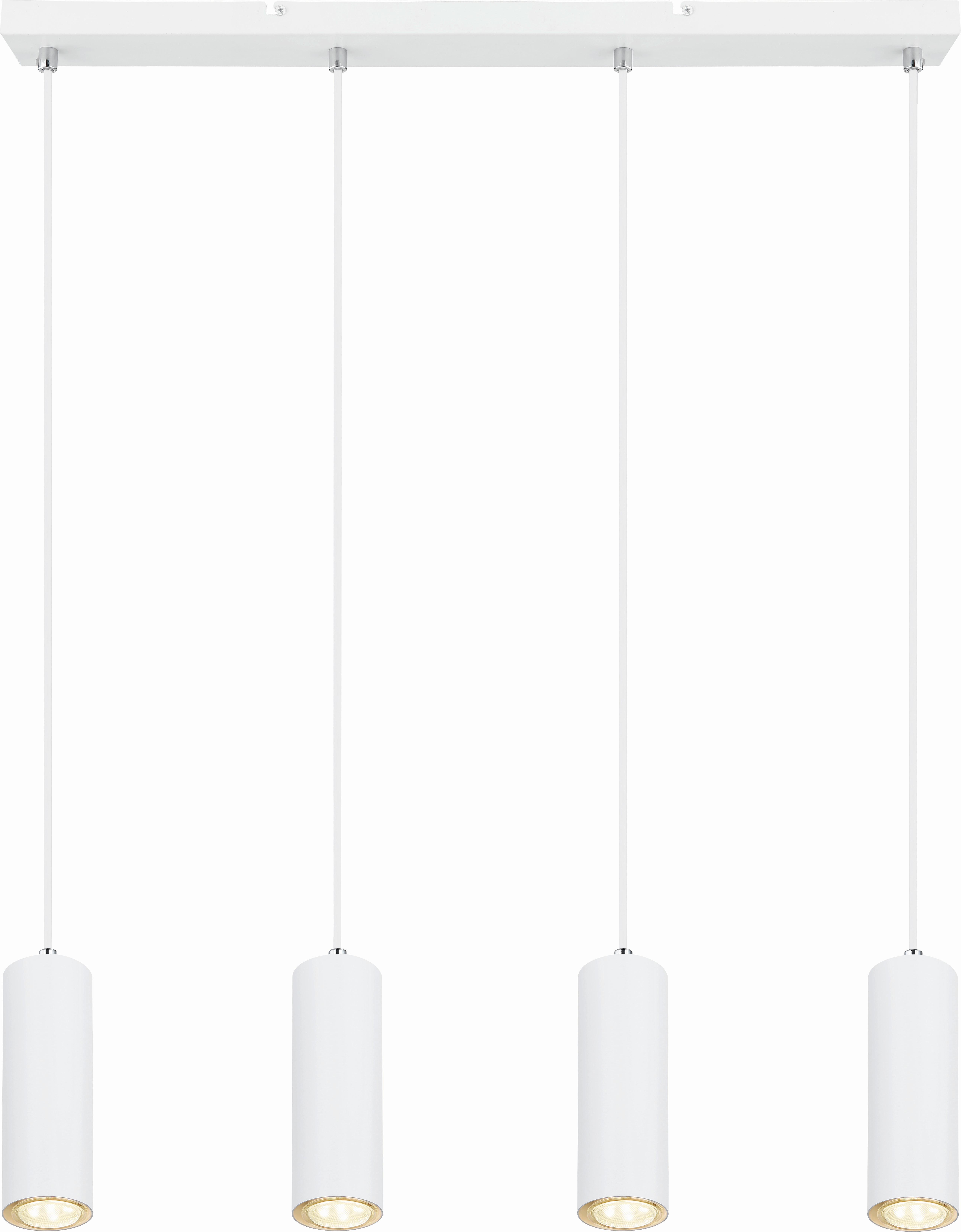 Hängeleuchte Witmo2 - Weiß, KONVENTIONELL, Metall (65/6/120cm)