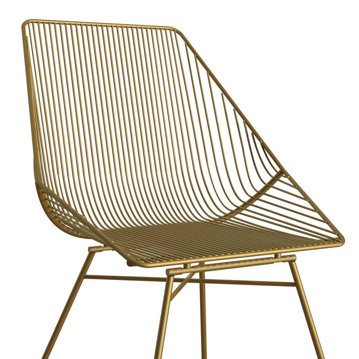 Stuhl Ellis Goldfarben B: 59 Cm - Goldfarben, Design, Metall (59/83/54cm) - MID.YOU