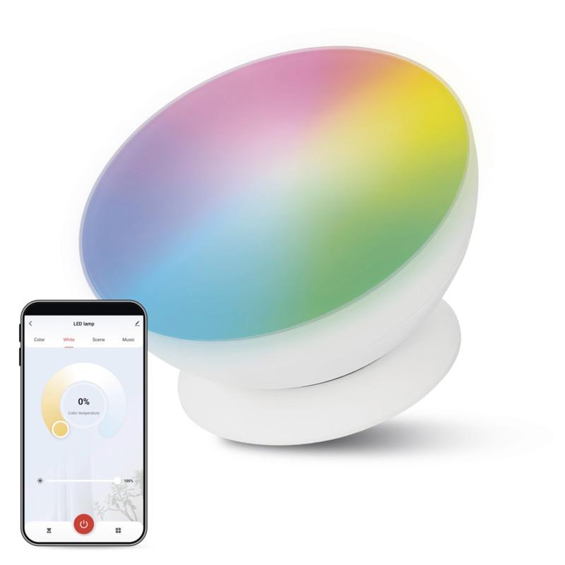 DEKORAČNÉ LED SVIETIDLO GOSMART - biela, Modern, plast (17.5/17.5/9.2cm)