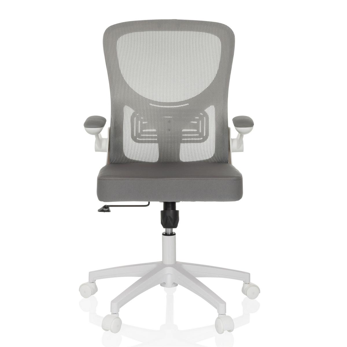 Drehstuhl Grau B: 60 Cm - Grauweiß/Weiß, MODERN, Kunststoff/Textil (60/95-105/54cm) - MID.YOU