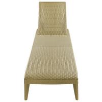 Sonnenliege Numana Kunststoff verstellbar - Cappuccino, Basics, Kunststoff (180/29/60cm)