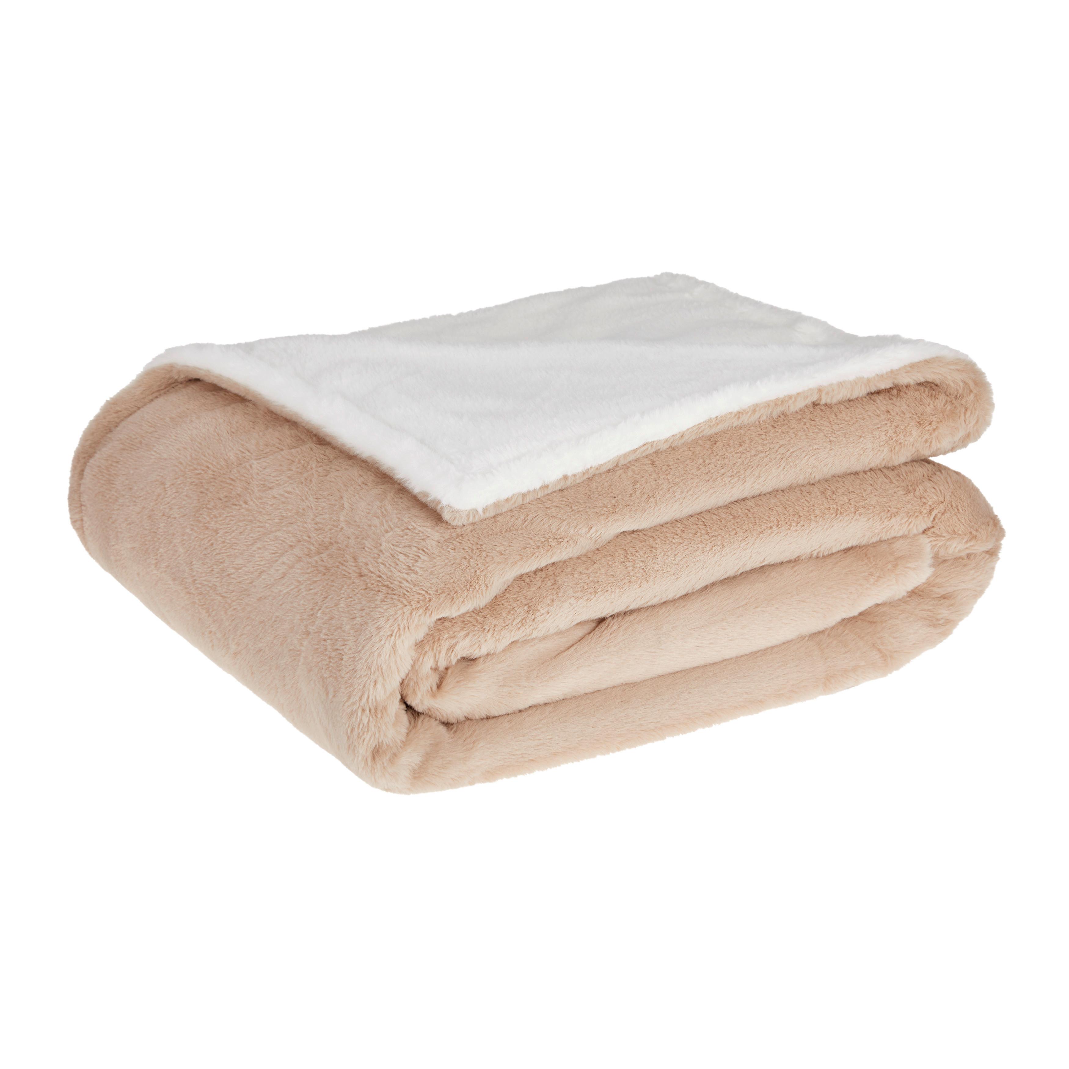 Kuscheldecke Cozy - Beige/Braun, MODERN, Textil (150/200cm) - Luca Bessoni