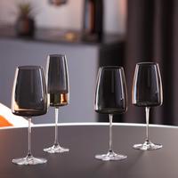 Sklenice na sekt Nicki, 340ml - černá, Moderní, sklo (6,6/25cm) - Gourmesto