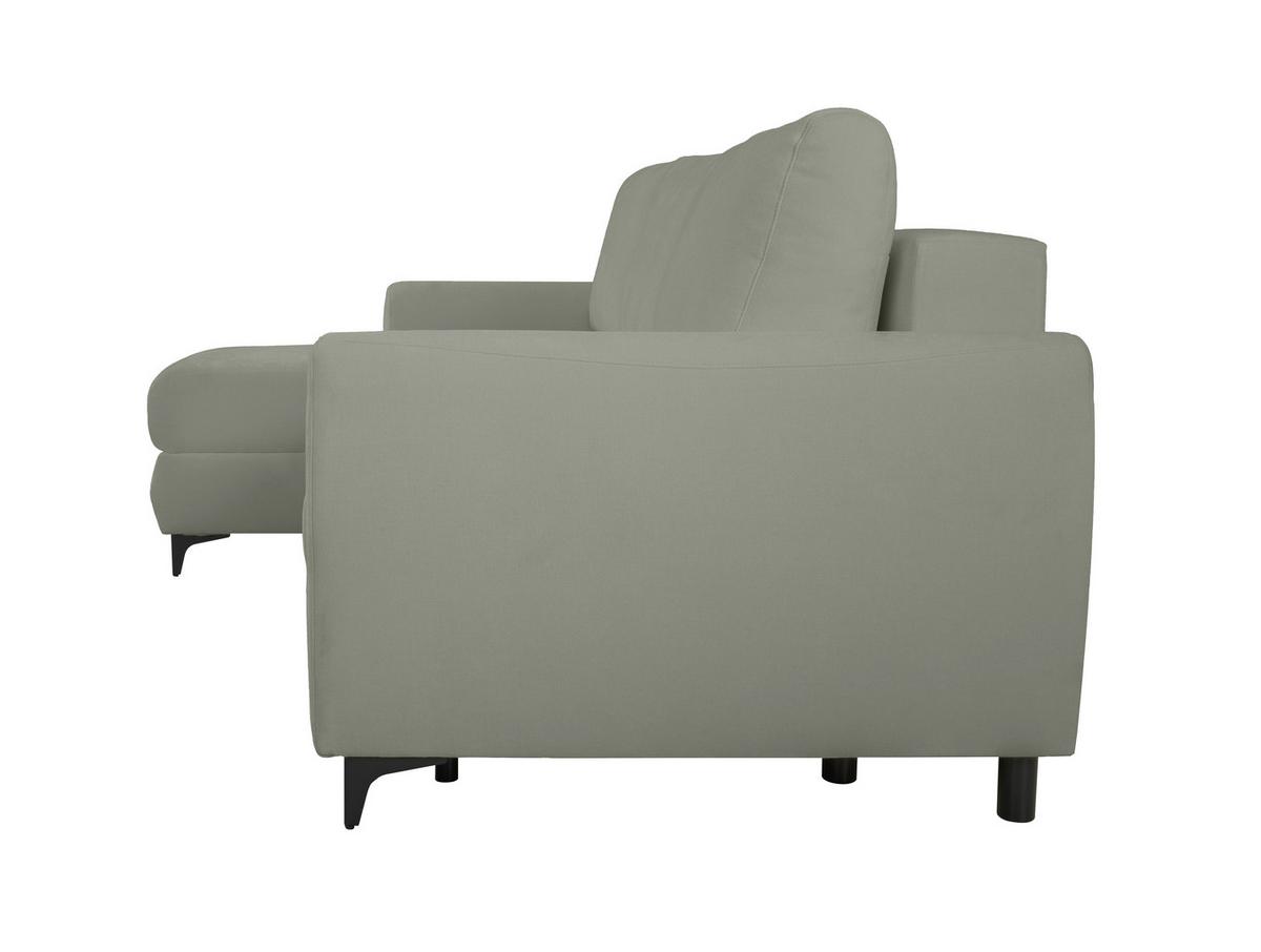 Ecksofa Moli, Grau S: 236x148 cm - Schwarz/Grau, Design, Textil (236/148cm) - MID.YOU